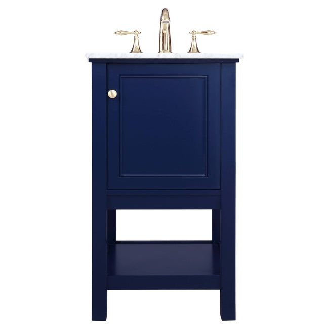 VF27019BL 19" Single Bathroom Vanity in Blue