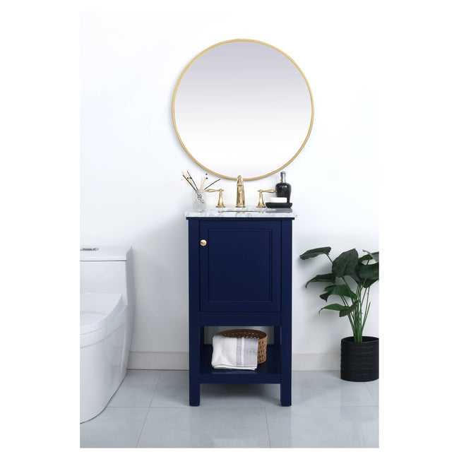 VF27019BL 19" Single Bathroom Vanity in Blue