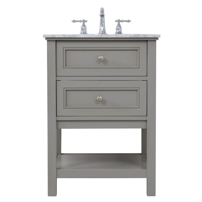 VF27024GR 24" Single Bathroom Vanity Set in Grey