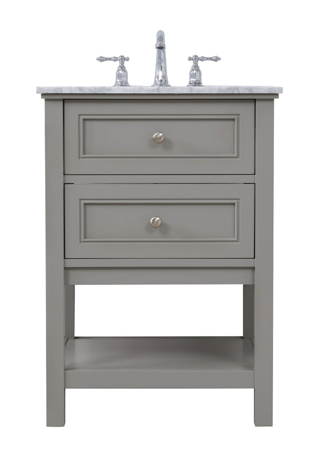 VF27024GR 24" Single Bathroom Vanity Set in Grey