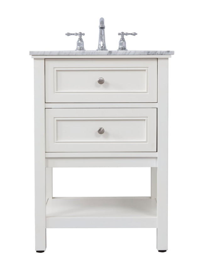 VF27024WH 24" Single Bathroom Vanity Set in White