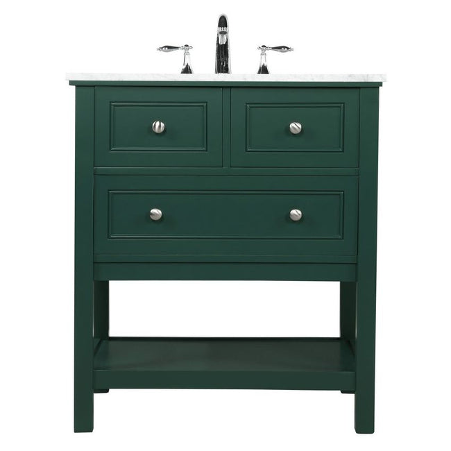 VF27030GN 30" Single Bathroom Vanity in Green