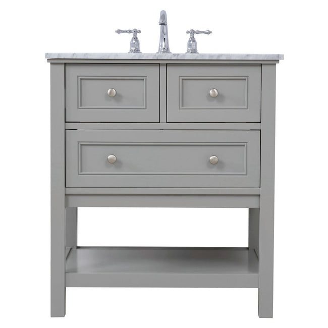 VF27030GR 30" Single Bathroom Vanity Set in Grey