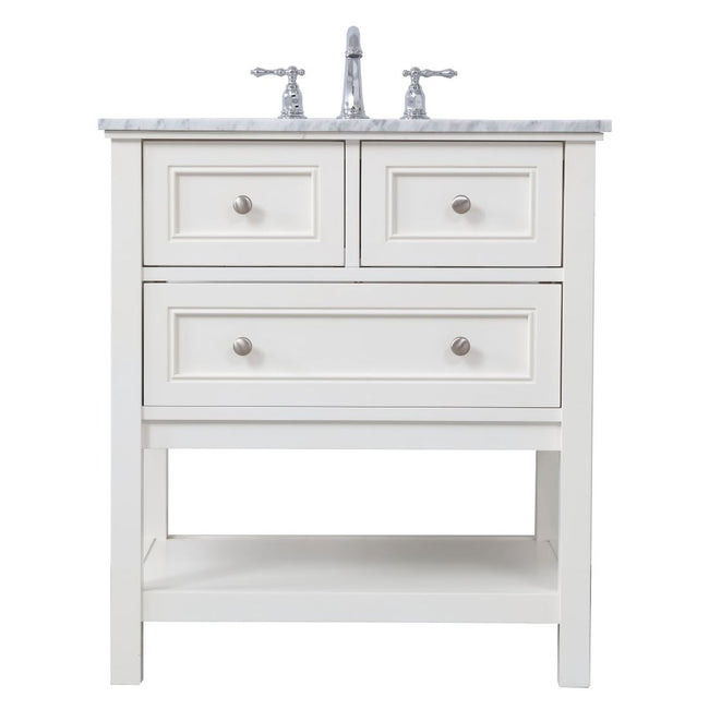 VF27030WH 30" Single Bathroom Vanity Set in White