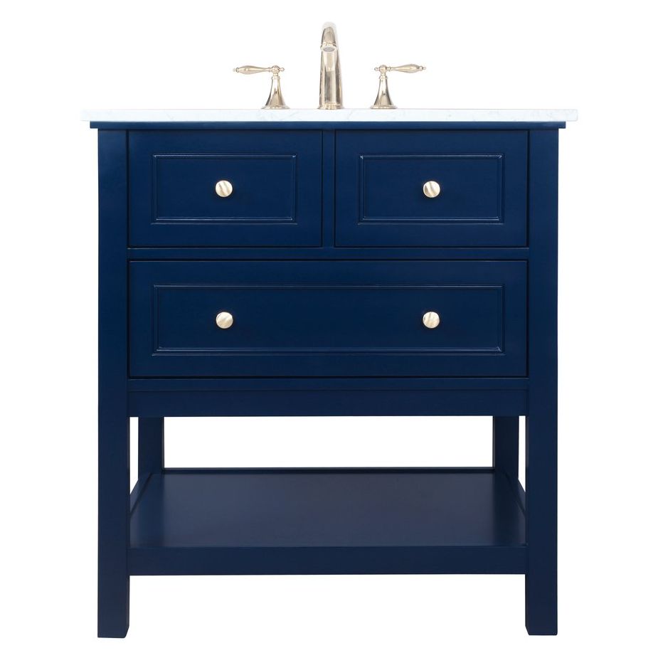 VF27030BL 30" Single Bathroom Vanity in Blue