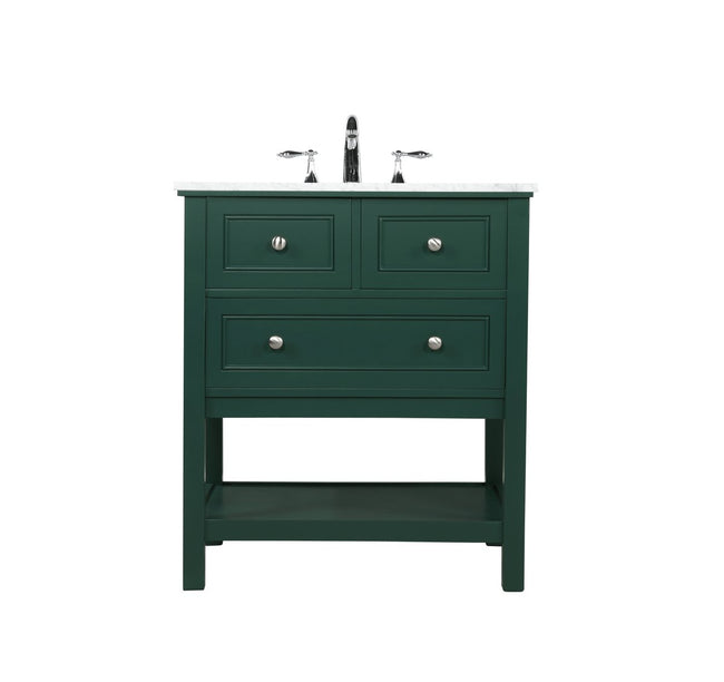 VF27030GN 30" Single Bathroom Vanity in Green