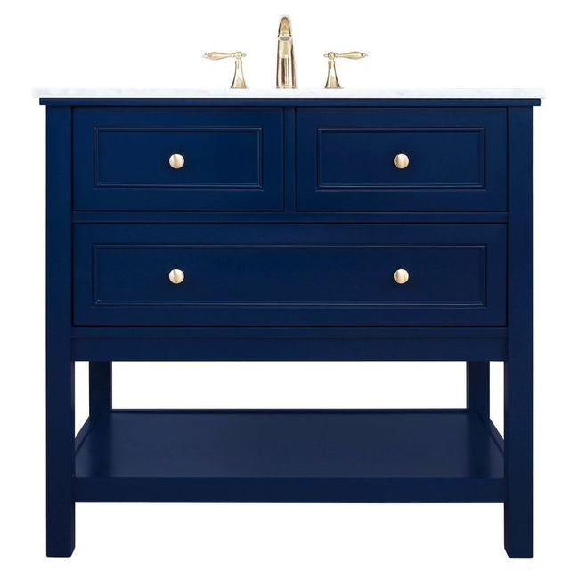 VF27036BL 36" Single Bathroom Vanity in Blue