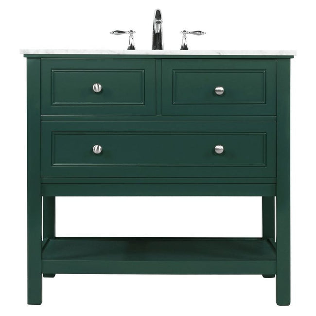 VF27036GN 36" Single Bathroom Vanity in Green