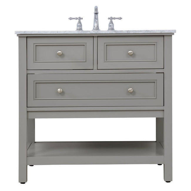 VF27036GR 36" Single Bathroom Vanity Set in Grey