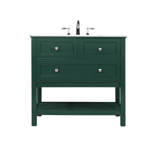 VF27036GN 36" Single Bathroom Vanity in Green