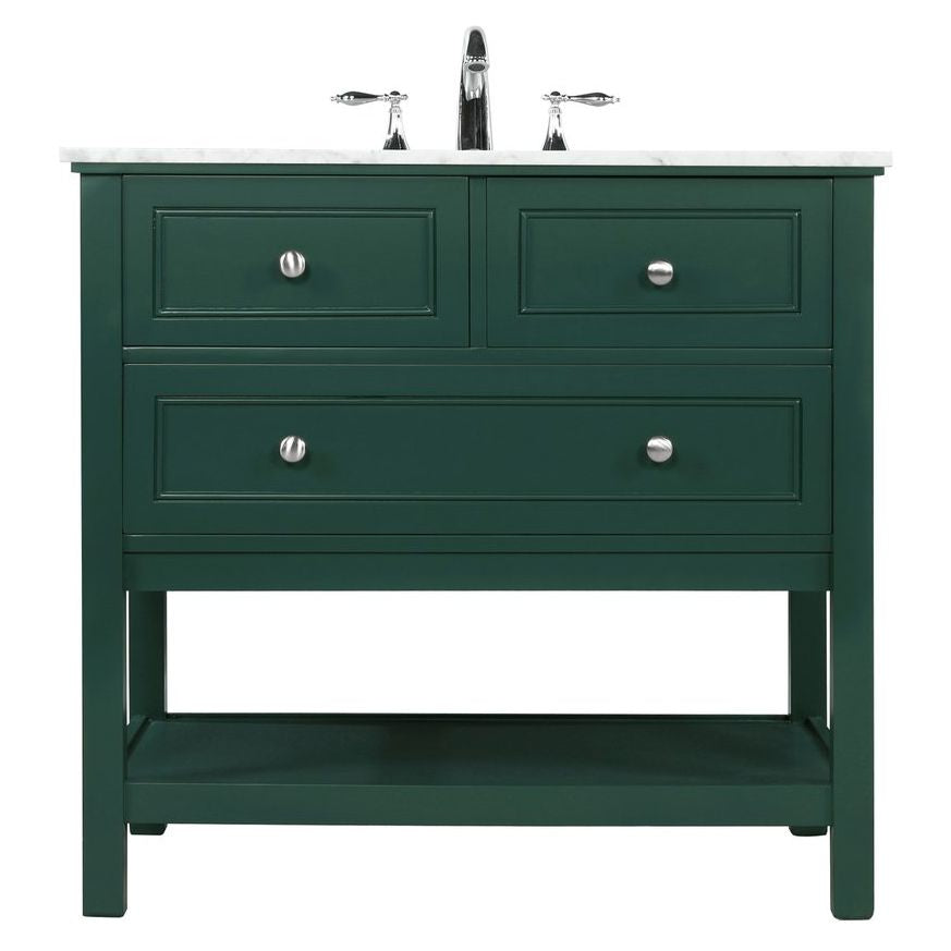 VF27036GN 36" Single Bathroom Vanity in Green