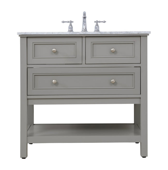 VF27036GR 36" Single Bathroom Vanity Set in Grey