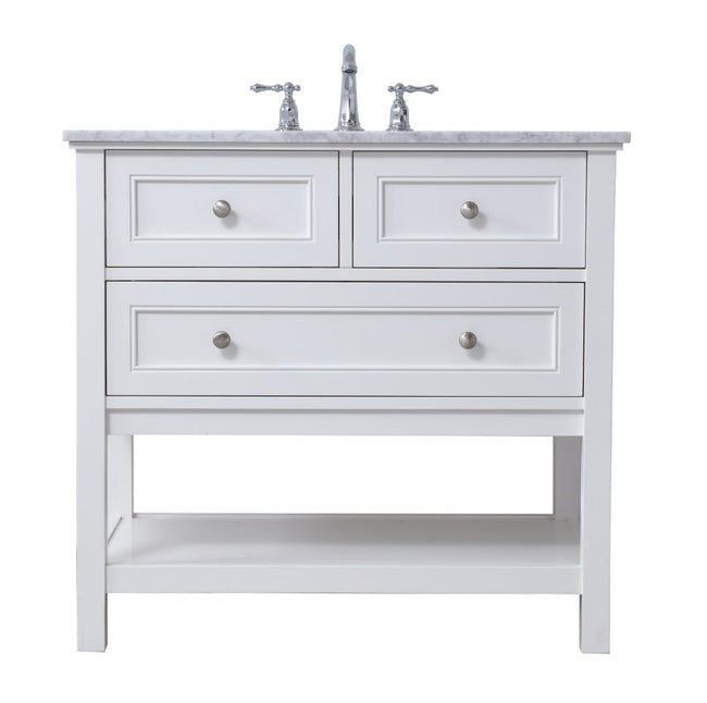 VF27036WH 36" Single Bathroom Vanity Set in White