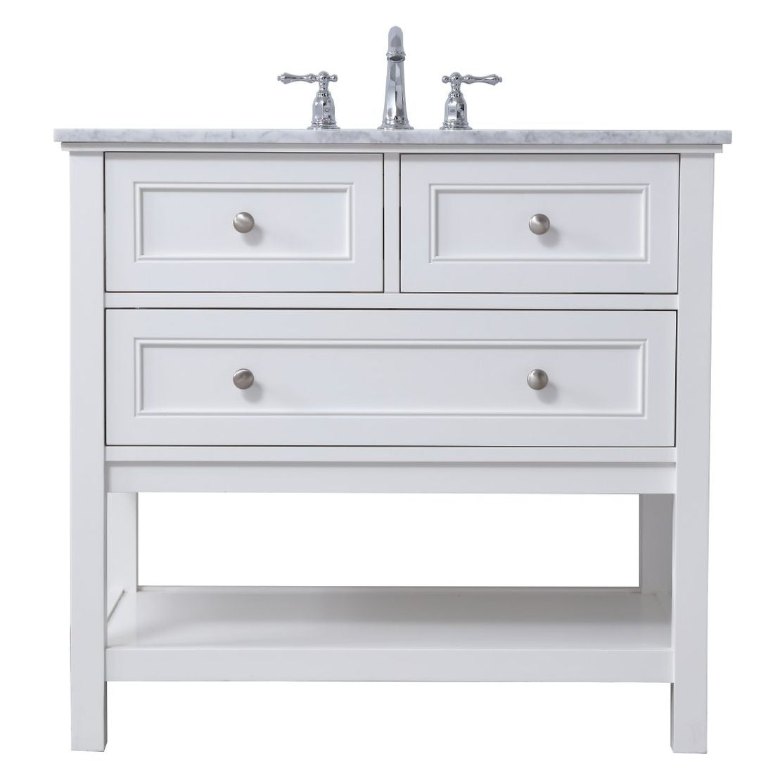 VF27036WH 36" Single Bathroom Vanity Set in White
