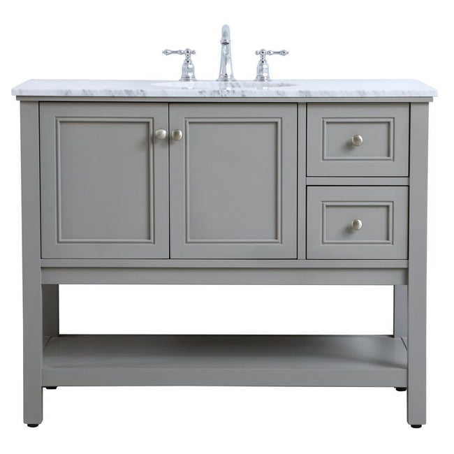 VF27042GR 42" Single Bathroom Vanity Set in Grey