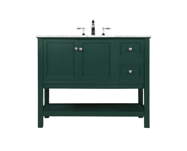 VF27042GN 42" Single Bathroom Vanity in Green
