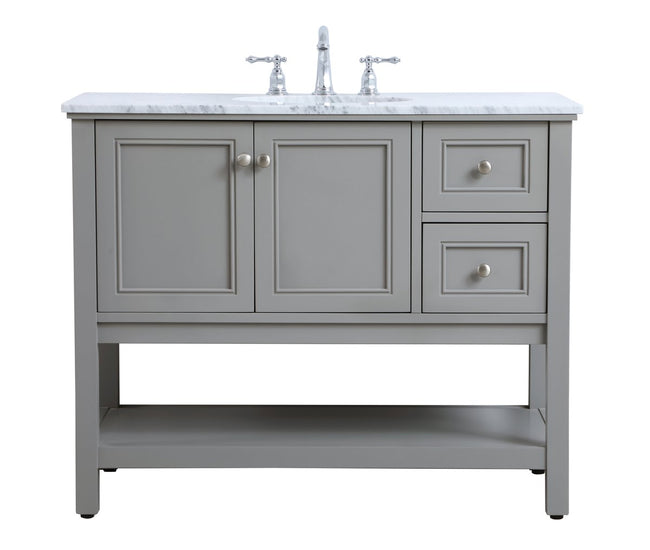 VF27042GR 42" Single Bathroom Vanity Set in Grey