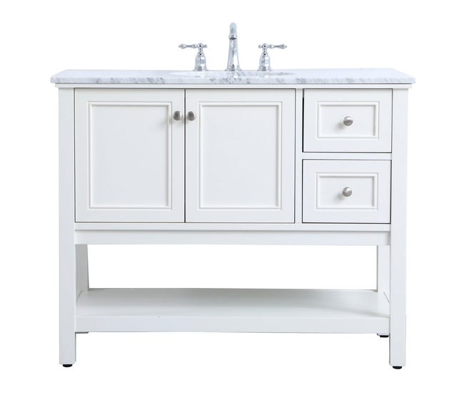 VF27042WH 42" Single Bathroom Vanity Set in White