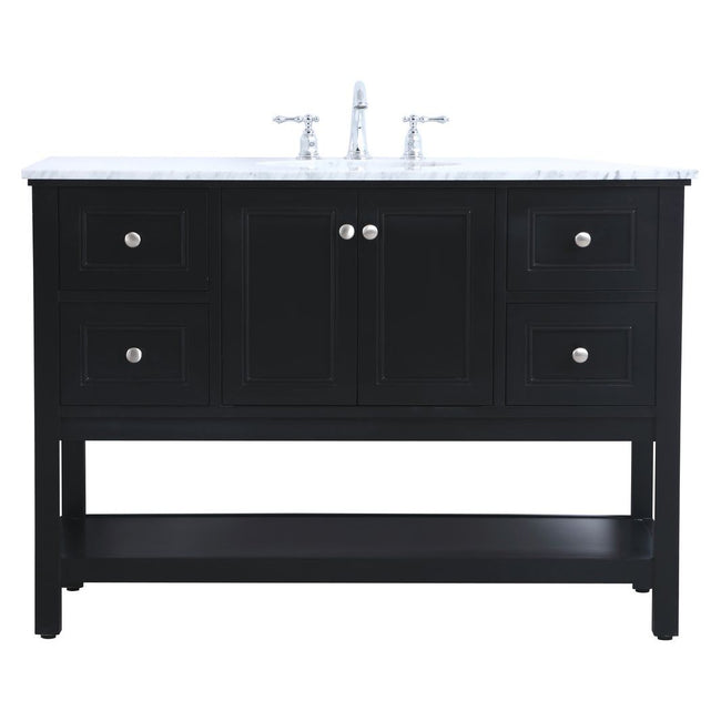 VF27048BK 48" Single Bathroom Vanity Set in Black