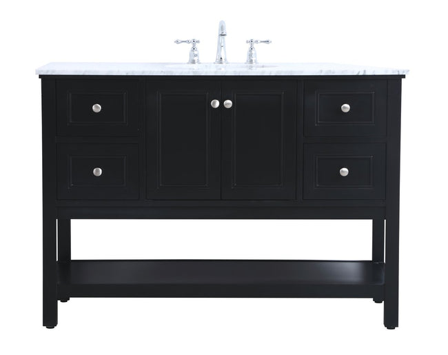 VF27048BK 48" Single Bathroom Vanity Set in Black