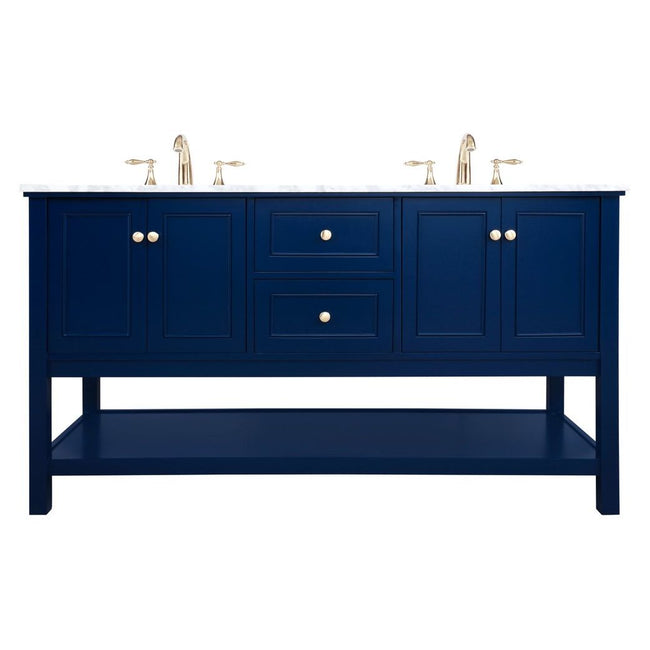 VF27060DBL 60" Single Bathroom Vanity in Blue