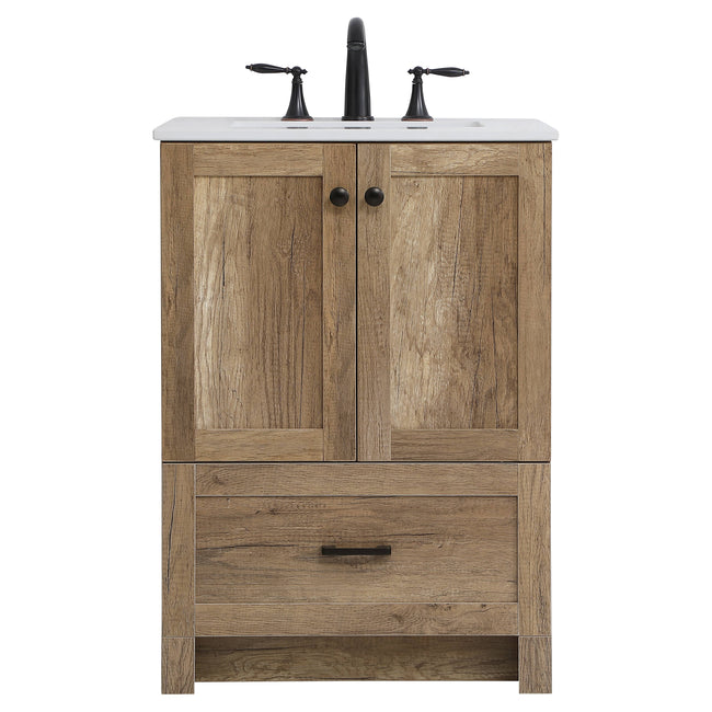 VF2824NT 24" Single Bathroom Vanity in Natural Oak
