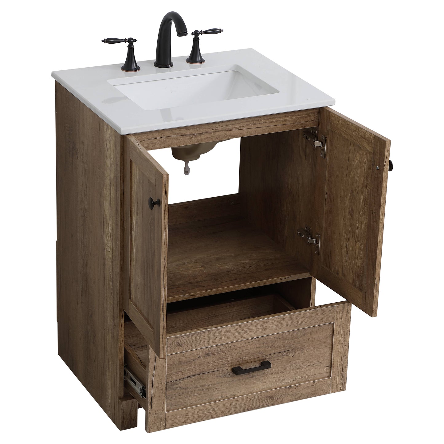 VF2824NT 24" Single Bathroom Vanity in Natural Oak