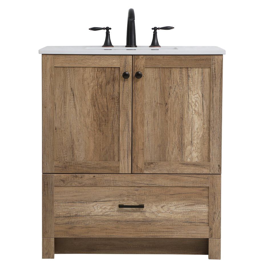 VF2830NT 30" Single Bathroom Vanity in Natural Oak