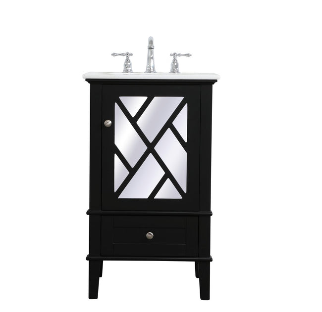 VF30221BK 21" Single Bathroom Vanity Set in Black