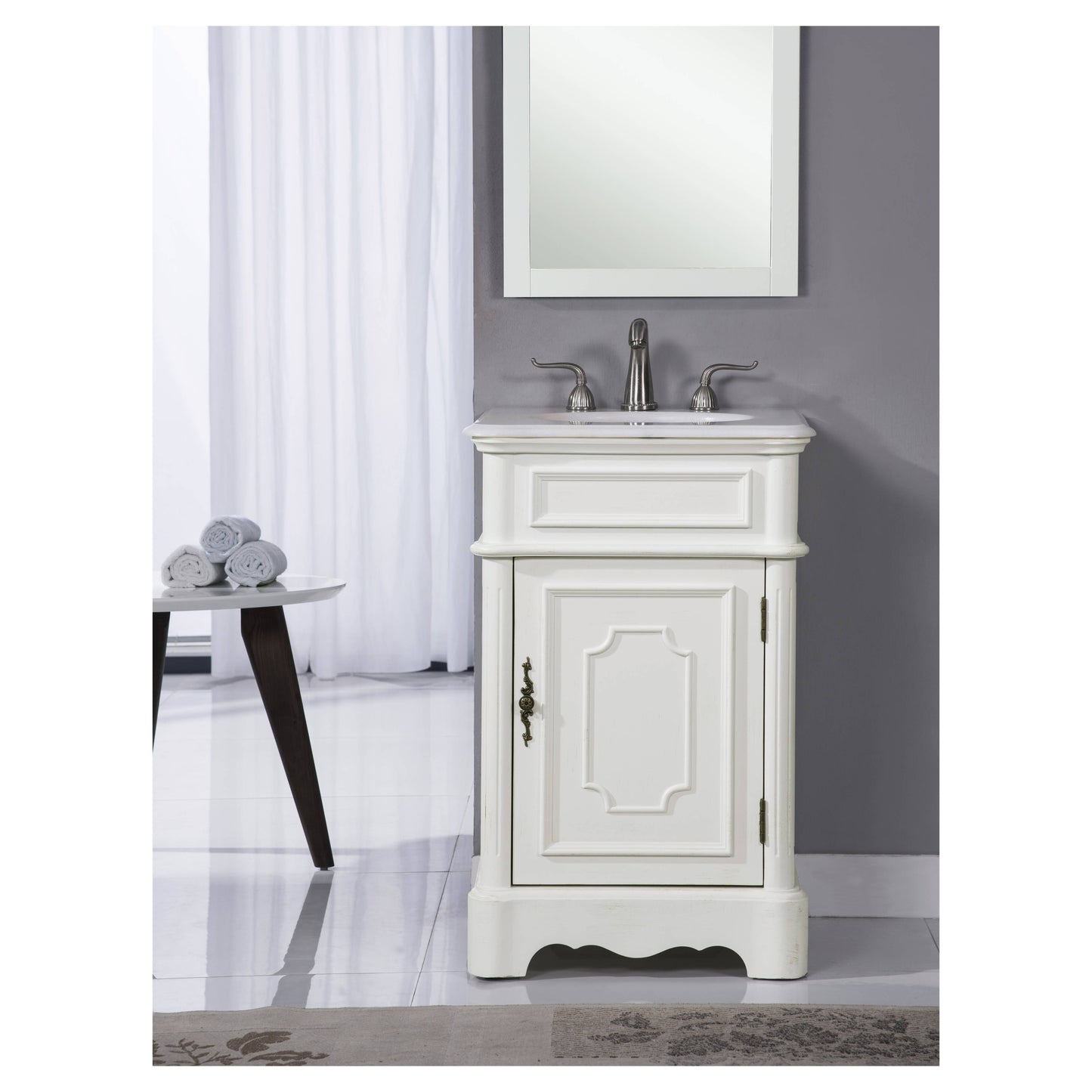 VF30421AW 21" Single Bathroom Vanity Set in Antique White