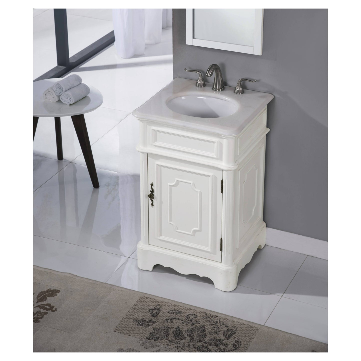 VF30421AW 21" Single Bathroom Vanity Set in Antique White