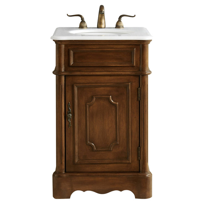 VF30421TK 21" Single Bathroom Vanity Set in Teak