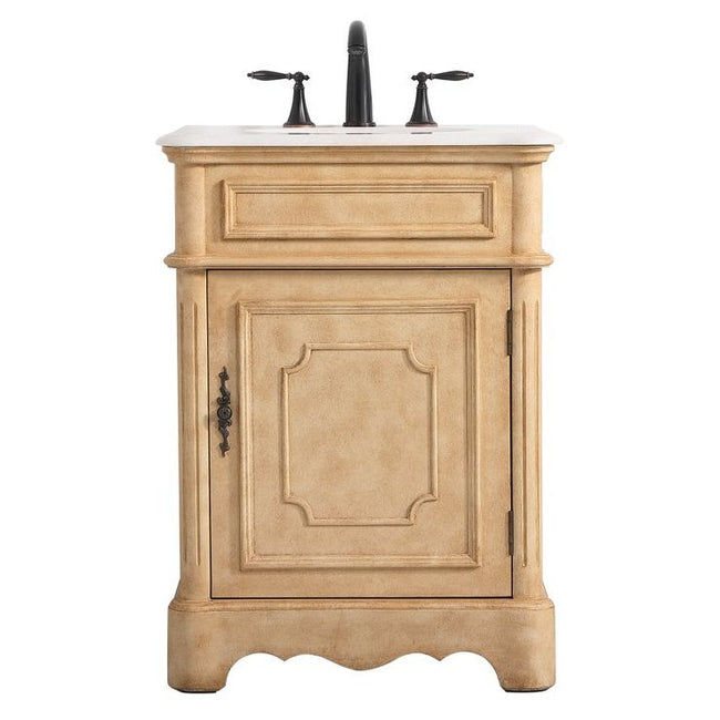 VF30424AB 24" Single Bathroom Vanity in Antique Beige