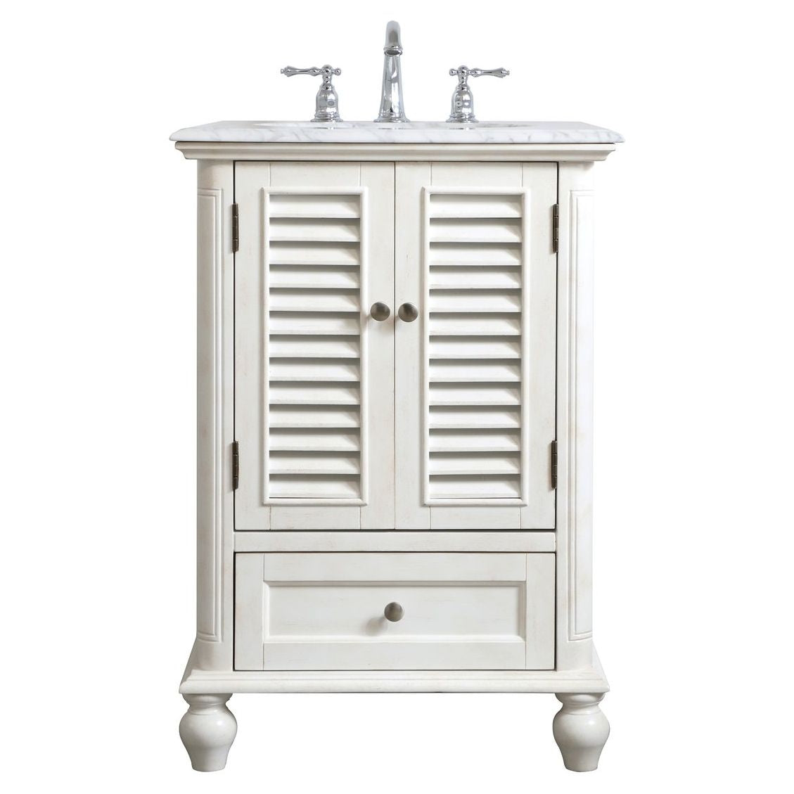 VF30524AW 24" Single Bathroom Vanity in Antique White