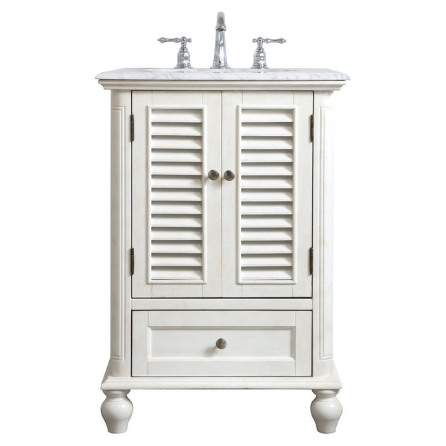 VF30524AW 24" Single Bathroom Vanity in Antique White