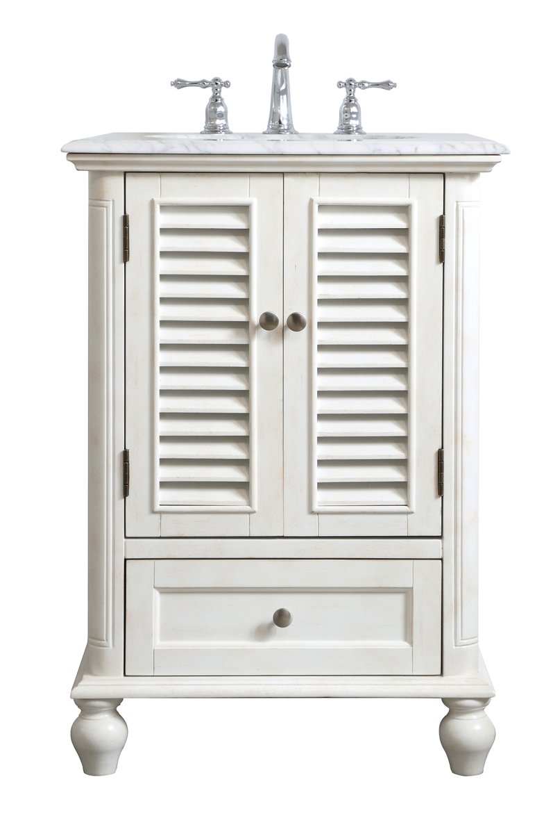 VF30524AW 24" Single Bathroom Vanity in Antique White