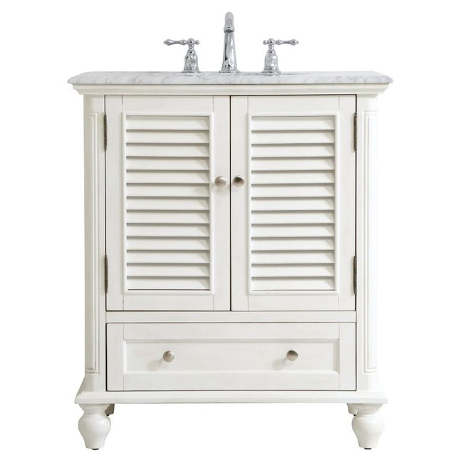 VF30530AW 30" Single Bathroom Vanity in Antique White