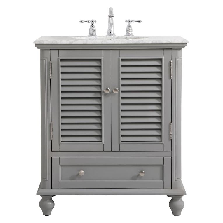 VF30530GR 30" Single Bathroom Vanity in Grey
