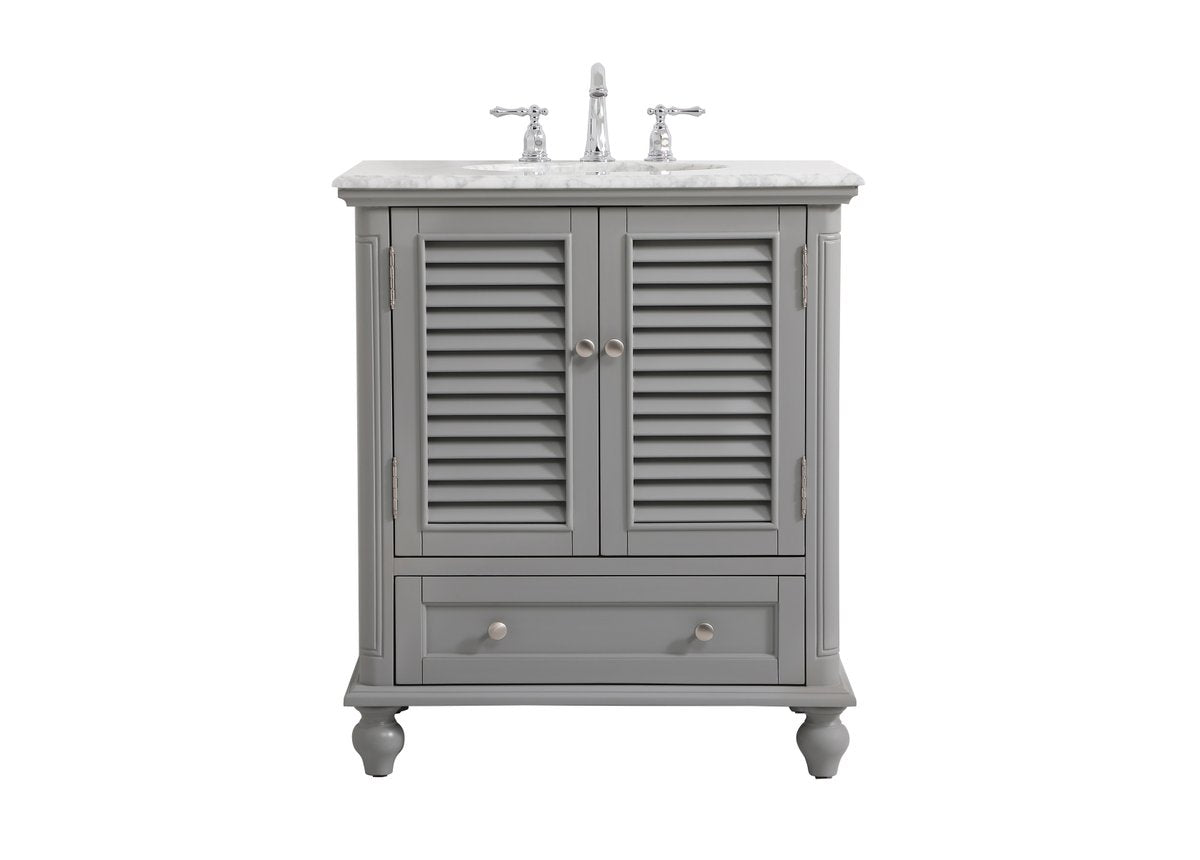 VF30530GR 30" Single Bathroom Vanity in Grey