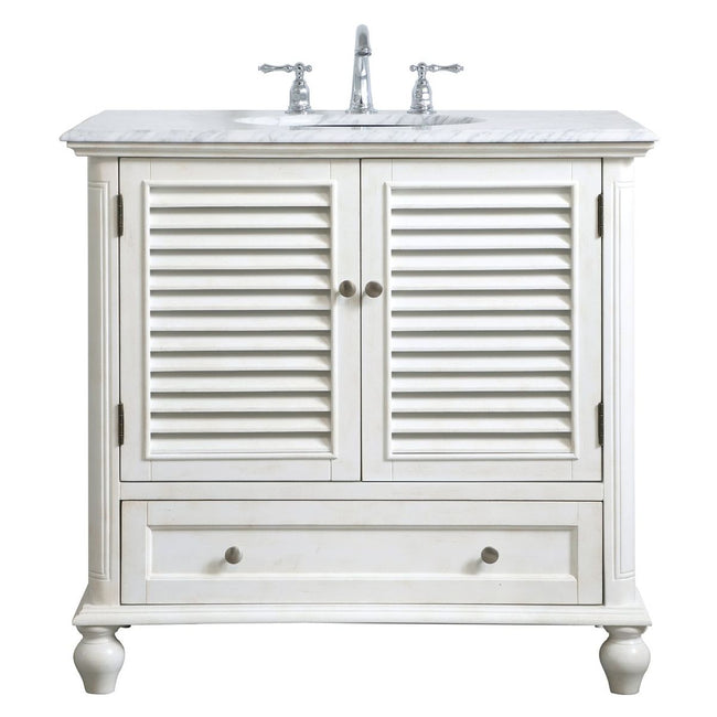 VF30536AW 36" Single Bathroom Vanity in Antique White
