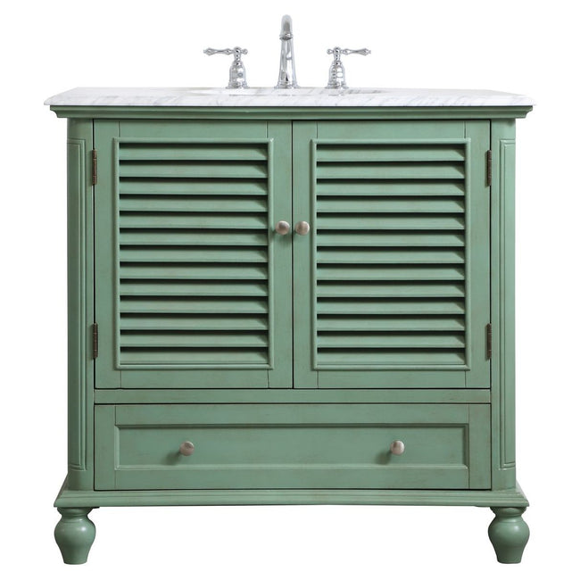 VF30536VM 36" Single Bathroom Vanity in Vintage Mint