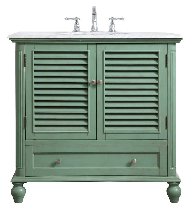 VF30536VM 36" Single Bathroom Vanity in Vintage Mint