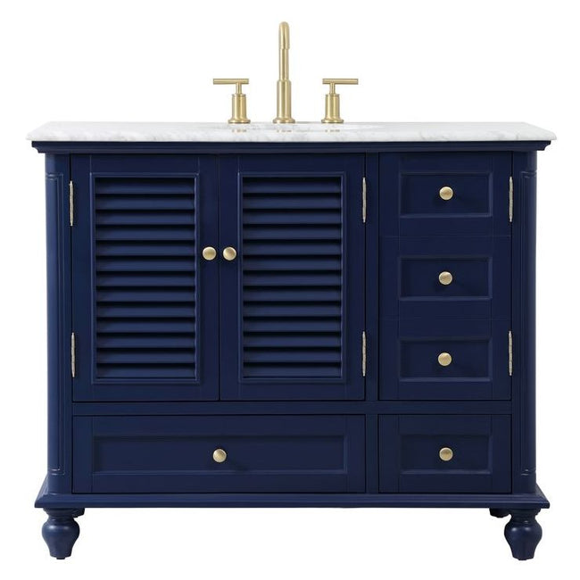 VF30542BL 42" Single Bathroom Vanity in Blue