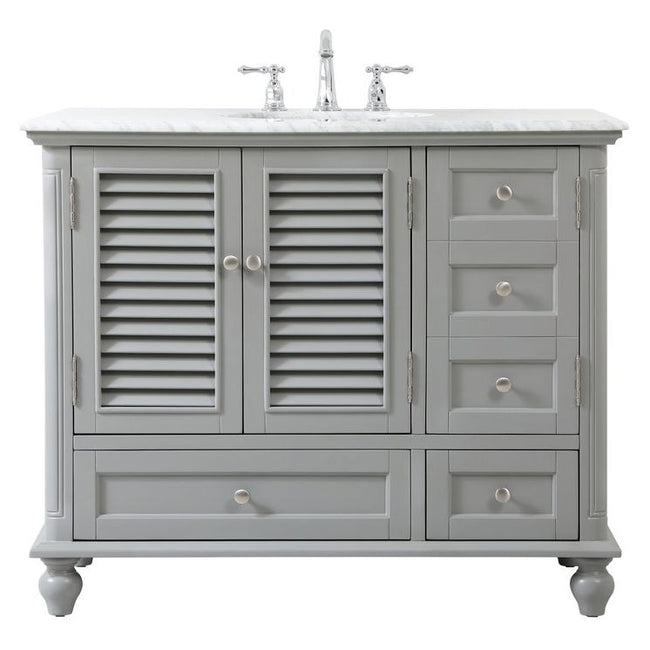 VF30542GR 42" Single Bathroom Vanity in Grey