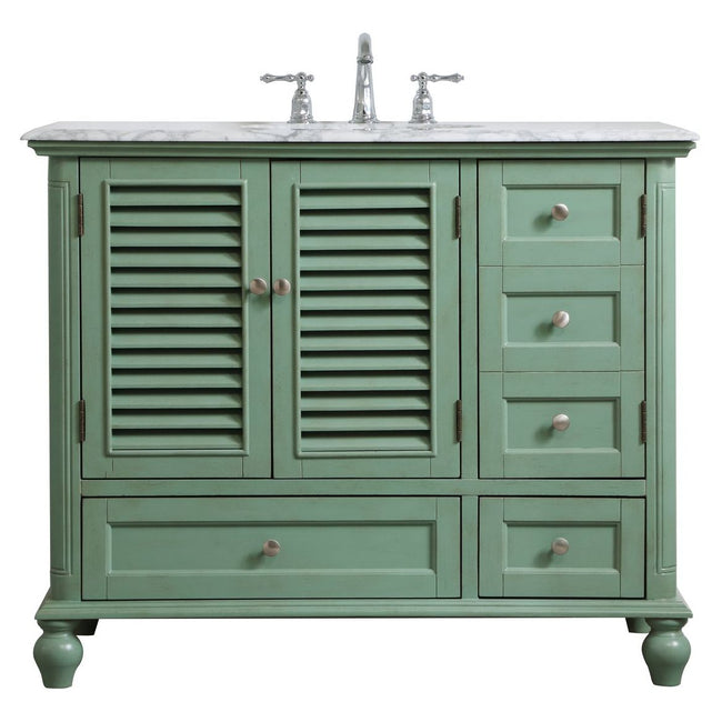 VF30542VM 42" Single Bathroom Vanity in Vintage Mint