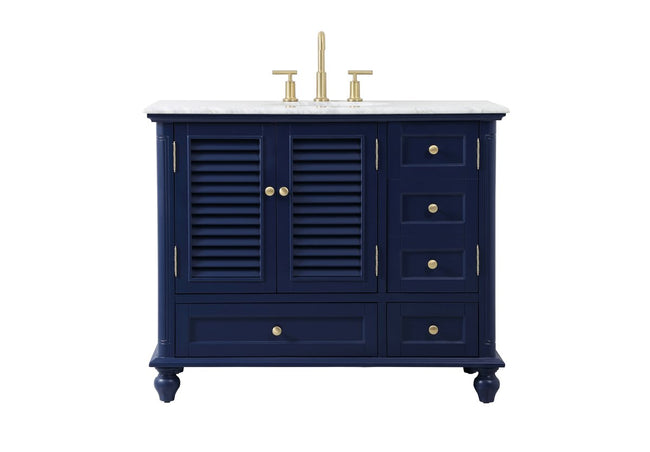 VF30542BL 42" Single Bathroom Vanity in Blue