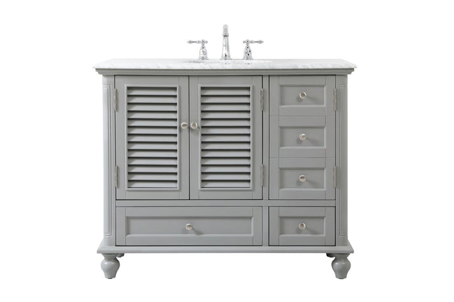 VF30542GR 42" Single Bathroom Vanity in Grey