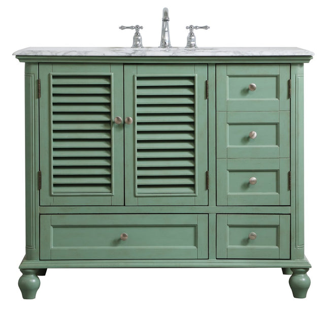 VF30542VM 42" Single Bathroom Vanity in Vintage Mint