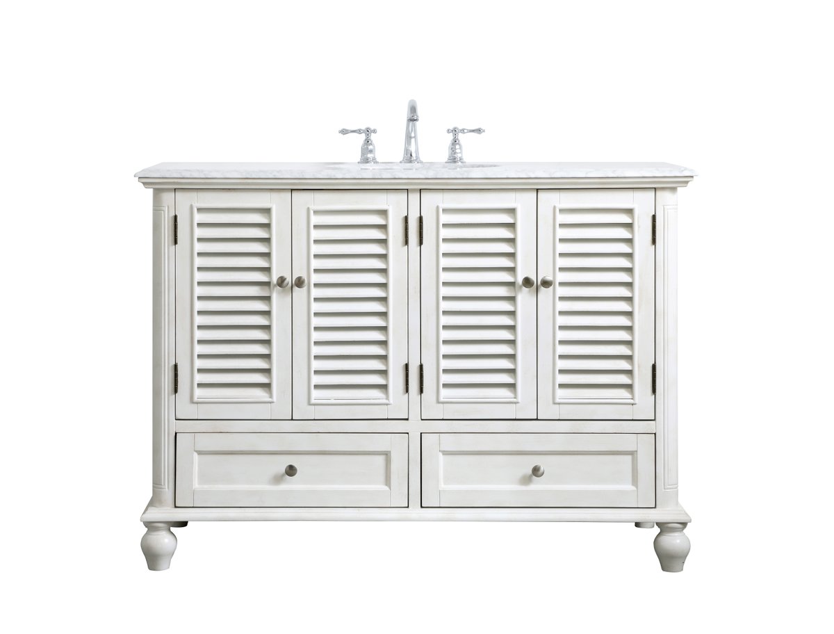 VF30548AW 48" Single Bathroom Vanity in Antique White