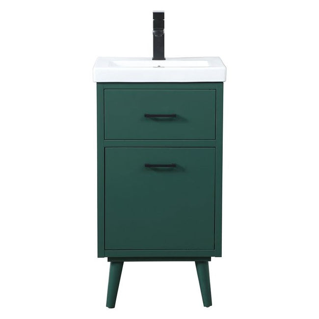 VF41018MGN 18" Bathroom Vanity in Green